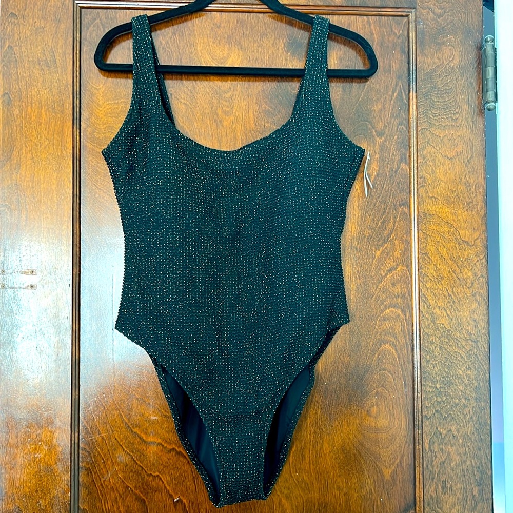 NWT aerie crinkle cut shimmer swimsuit